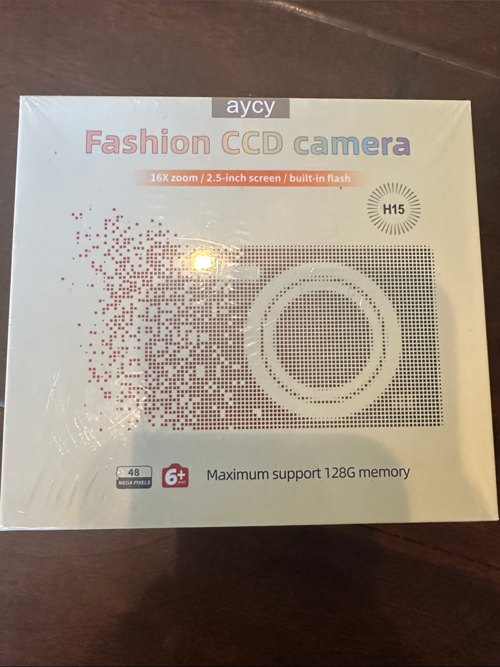 Brand New Retro-Style Digital Camera (model H15) - Pink
